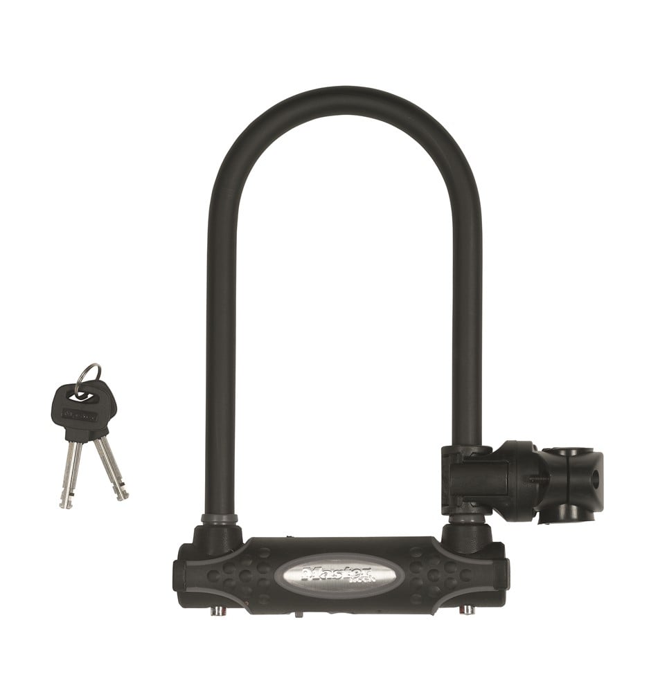 Masterlock U bar with hardened steel shackle 210mm x 110mm x Æ 13mm w/4 keysanti - 8195EURDPRO