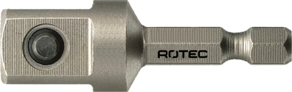 Rotec Adapter E 6,3 x 50mm x 1/2"-4-kt. met stift - 820.00601 - 820.00601