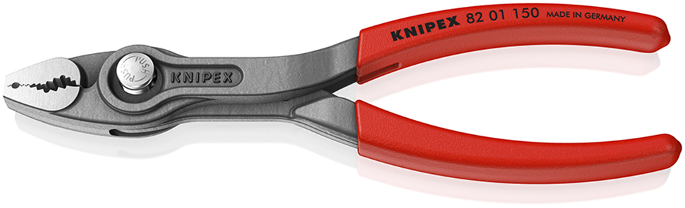 Knipex TwinGrip voor- en zijsnijtang | Antislip kunststof bekleed | Grijs geatramenteerd | Lengte 150 mm - 82 01 150