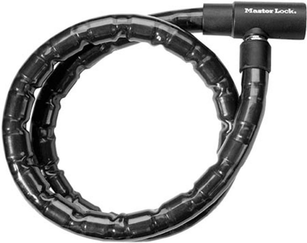 Masterlock Steel armoured cable 2.00m x Ø 22mm w/4 keysvinyl cover - colour : bl - 8218EURDPS