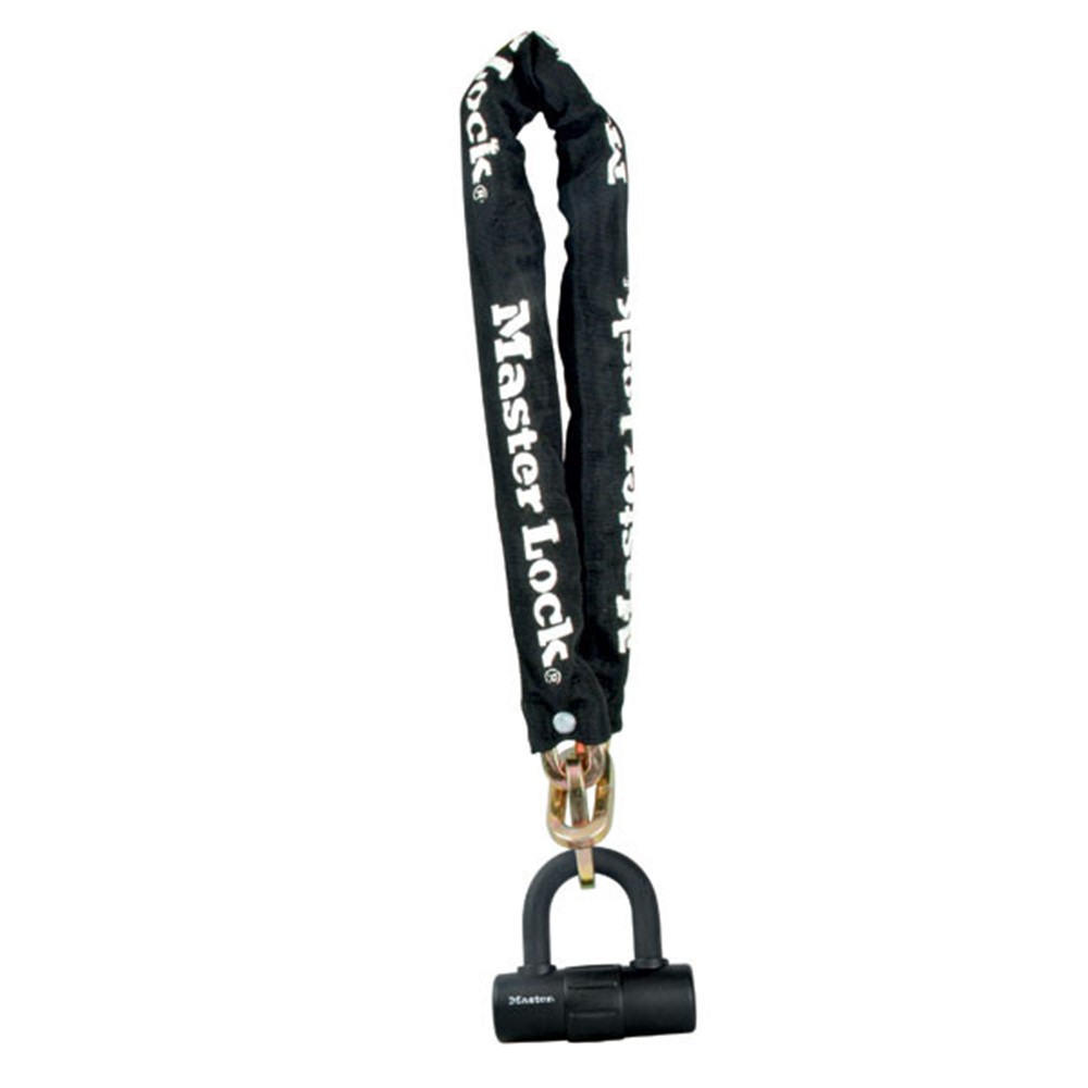 Masterlock Hardened steel chain with square links 90cm x Ø 10mm - mini U bar Mini - 8234EURDPRO
