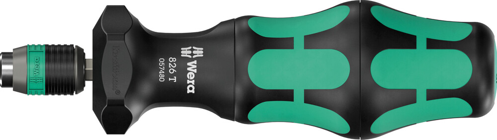 Wera 826 Kraftform T-greep bit-handhouder met Rapidaptor snelwisselfunctie - 05057480001