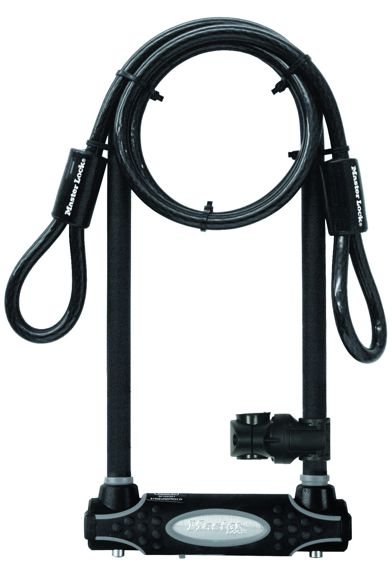 Masterlock U-slot 280mm met kabel 1,2m, geh. staal - 8285EURDPRO 8285EURDPRO