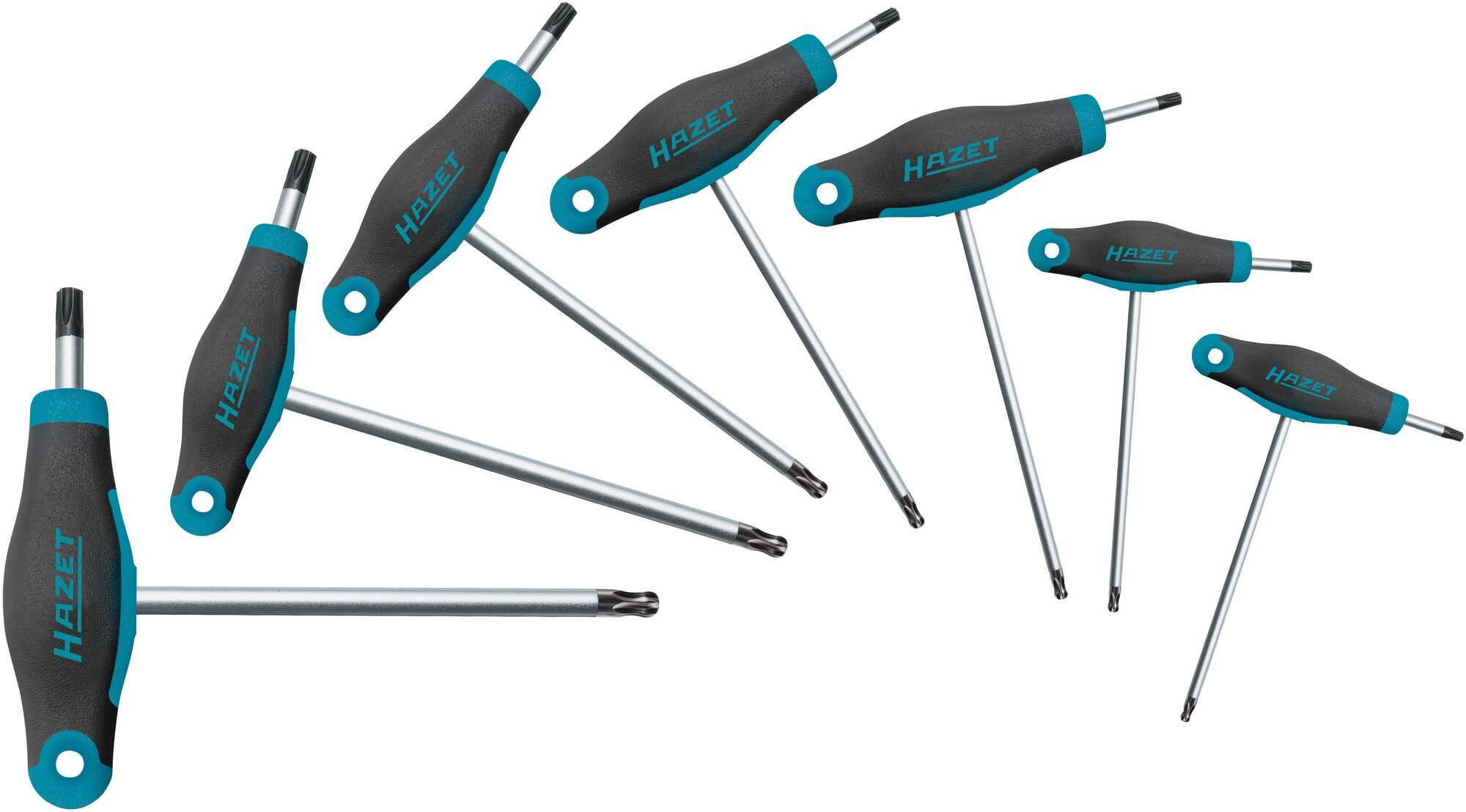 HAZET Schroevendraaierset · met T-greep 829KKT/7 · Binnen-TORX®-profiel · 7-delig · T9 · T10 · T15 · T20 · T25 · T30 · T40