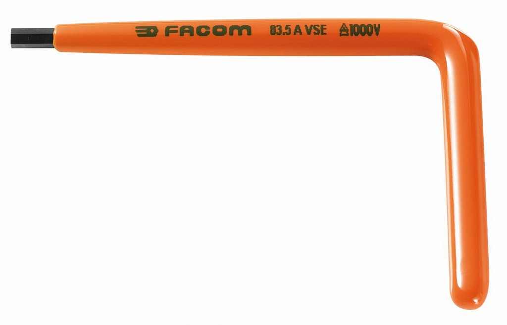 Facom gebogen inbussleutels geisoleerd 3 mm - 83.3AVSE