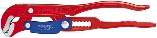 Knipex Pijptang S-vormig met snelle instelling rood poedergecoat 330 mm - 8360010