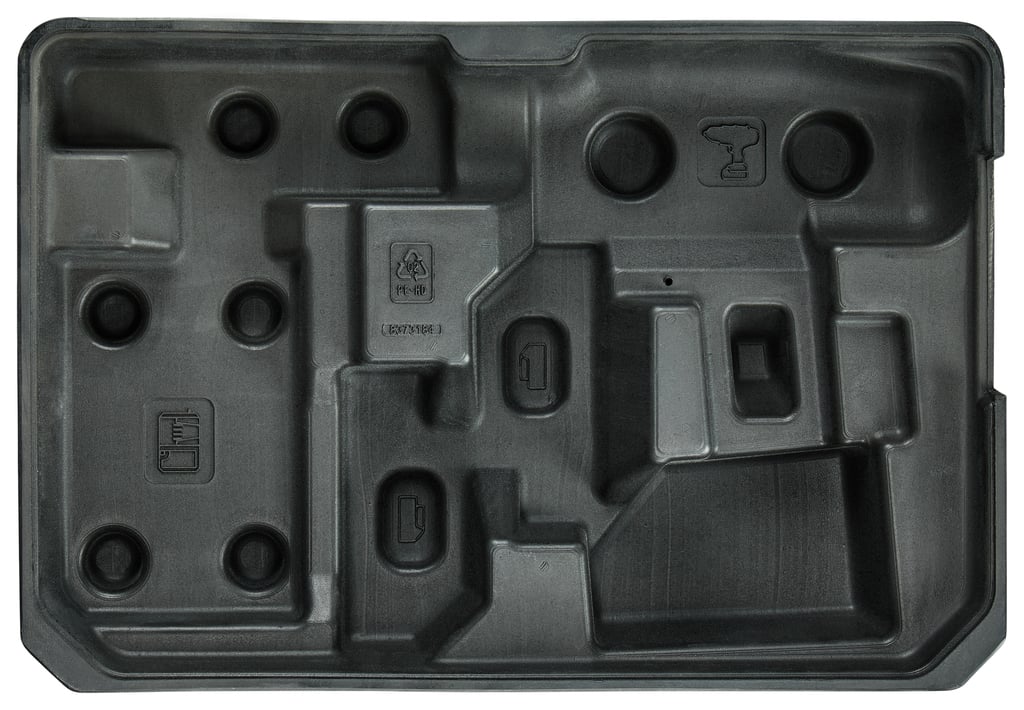 Makita Accessoires Kofferinzet/inlay aluminium koffer zwart boven - 837318-4