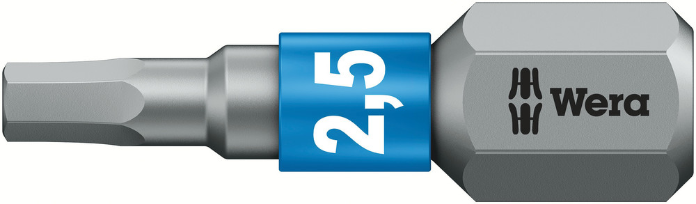 Wera 840/1 BTZ Zeskant Bits, 2,5 x 25 mm - 1 stuk(s) - 05056682001