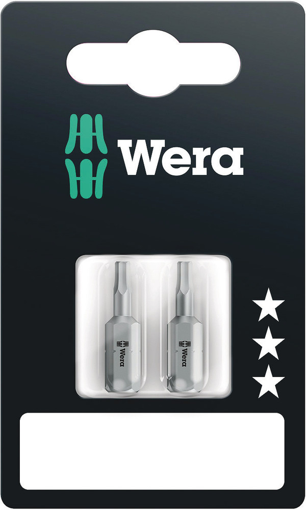 Wera 840/1 Z Zeskant Bits SB, 3 x 25 mm, 2-delig - 05073052001