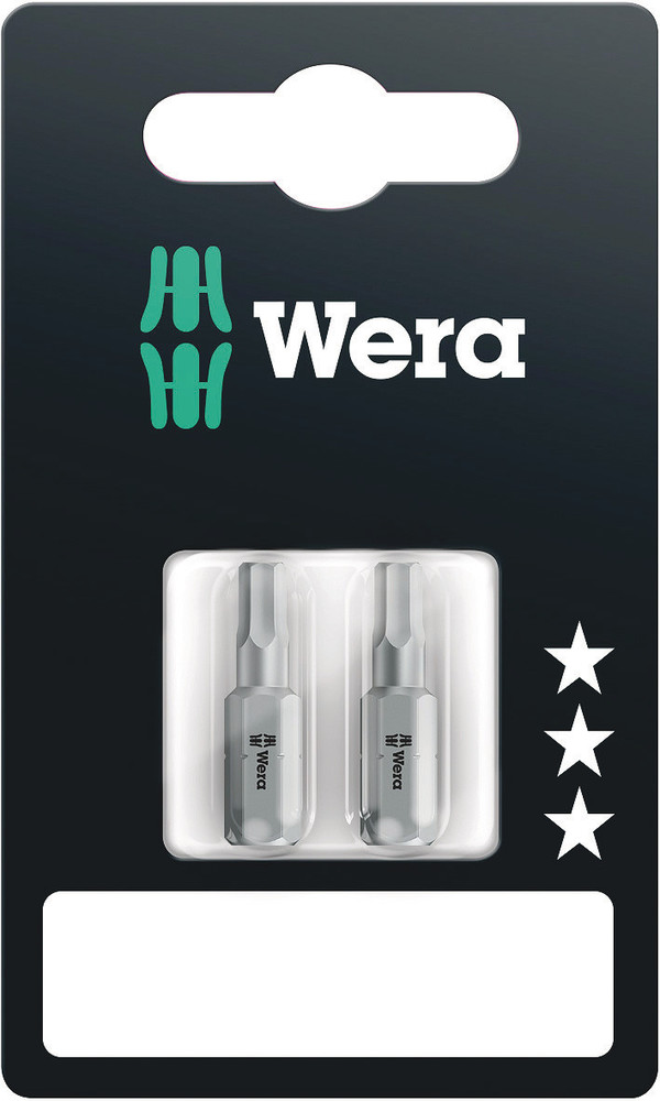 Wera 840/1 Z Zeskant Bits SB, 4 x 25 mm, 2-delig - 05073053001