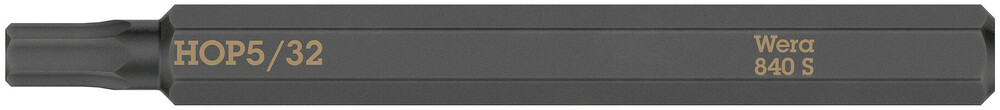 Wera 840 S Hex-Plus binnenzeskantbits voor slagschroevendraaier, 5/32" x 70 mm - 05018155001