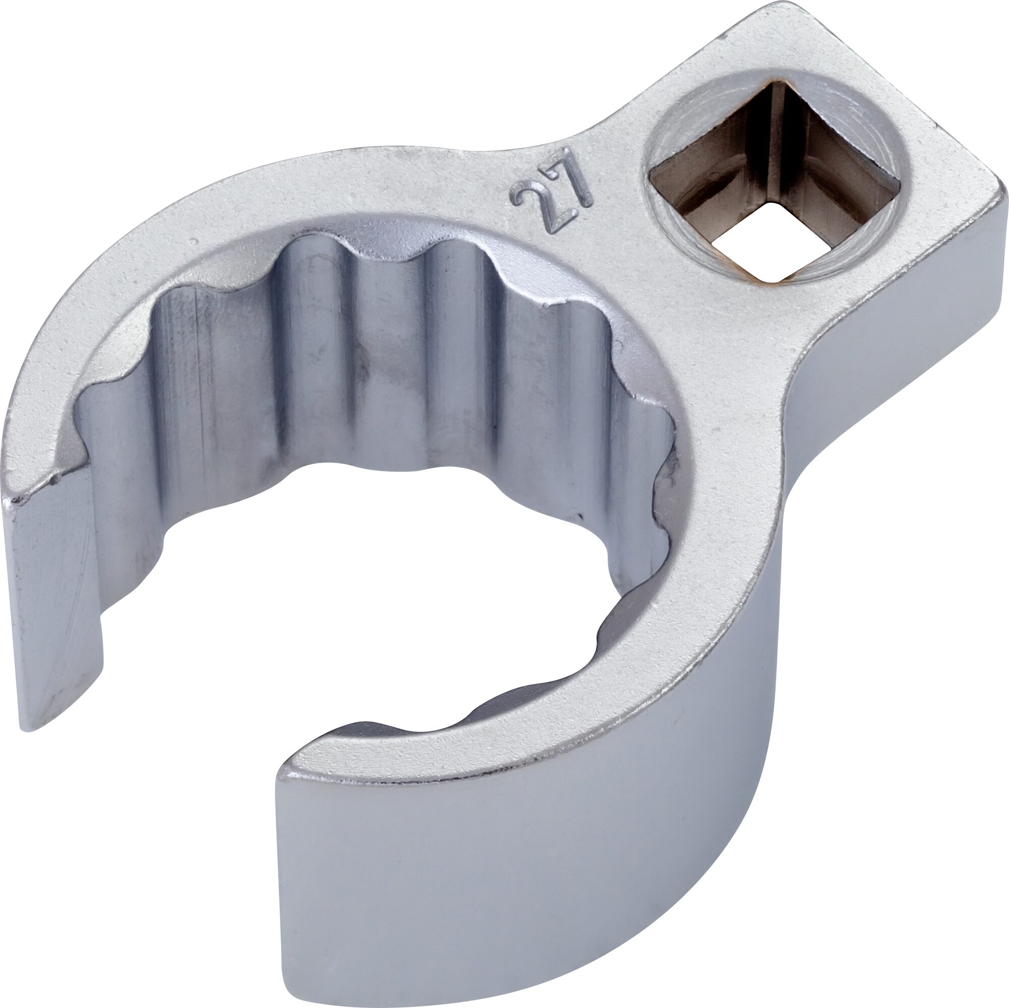 HAZET Ringsleutel · open 848Z-27 · 3/8 inch (10 mm) vierkant hol · Buitentwaalfkant profiel · SW 27 mm · Binnenvierkant 10 =