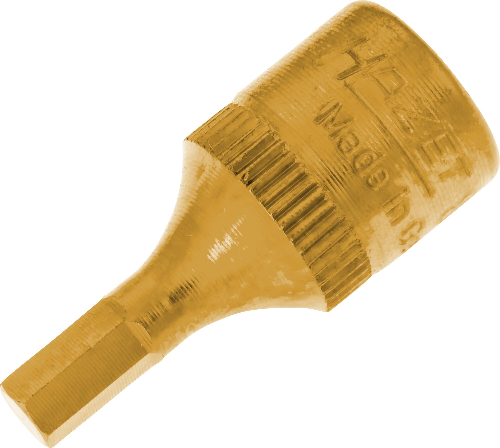 HAZET Dopsleutelbit | 1/4 inch (6,3 mm) vierkant hol | Binnen-zeskant-profiel | SW 4 mm - 8501-4-