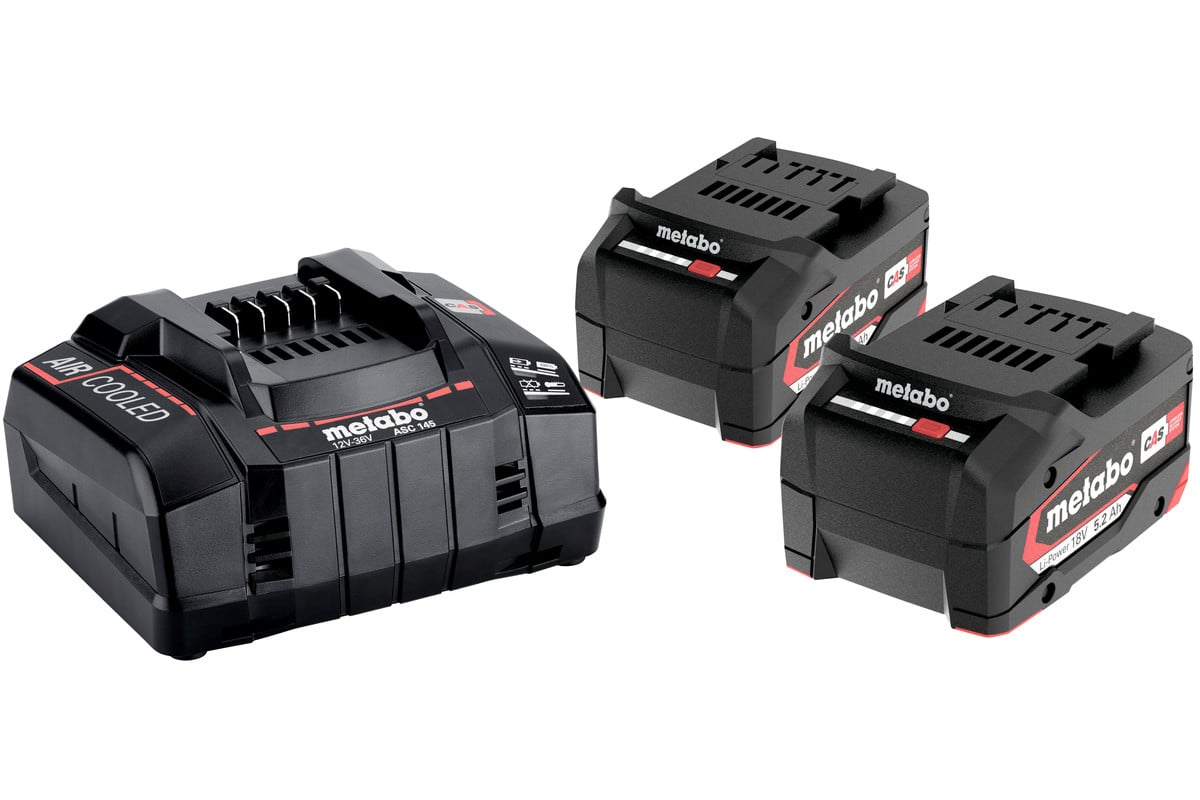 Metabo Basis-set 2x 18 volt 5.2Ah accu&apos;s | Pick+Mix - 685051000
