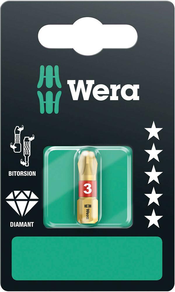 Wera 851/1 BDC SB Bits, PH 3 x 25 mm - 1 stuk(s) - 05073334001