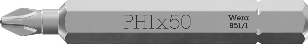 Wera 851/1 Z Bits Phillips, PH 1 x 50 mm - 1 stuk(s) - 05056507001