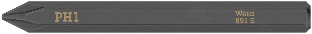 Wera 851 S Phillips kruiskopbits voor slagschroevendraaier, PH 1 x 70 mm - 05018160001