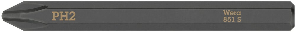 Wera 851 S Phillips kruiskopbits voor slagschroevendraaier, PH 2 x 70 mm - 05018161001