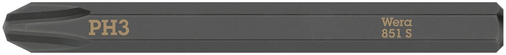 Wera 851 S Phillips kruiskopbits voor slagschroevendraaier, PH 3 x 70 mm - 05018162001