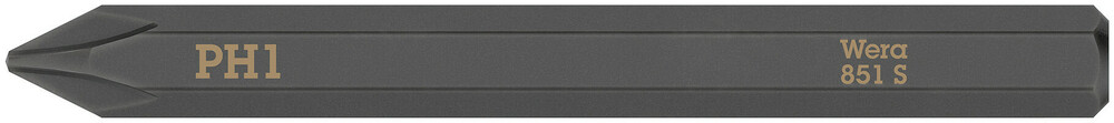 Wera 851 S Phillips kruiskopbits voor slagschroevendraaier, PH 1 x 70 mm - 05018160001