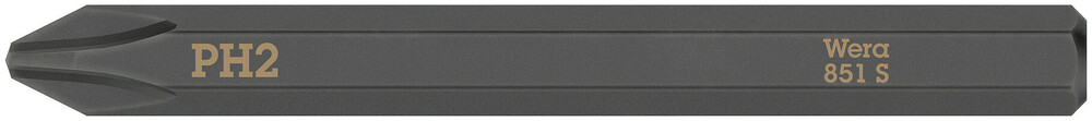 Wera 851 S Phillips kruiskopbits voor slagschroevendraaier, PH 2 x 70 mm - 05018161001
