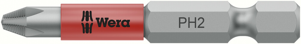 Wera 853/4 ACR® SL Bits Phillips bit met kunststof ommanteling, gemagnetiseerd, PH 2 x 50 mm - 05323780001