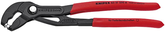 Knipex Slangklemmentang met anti-slip kunststof coating Lengte 250 mm 85 51 250 A