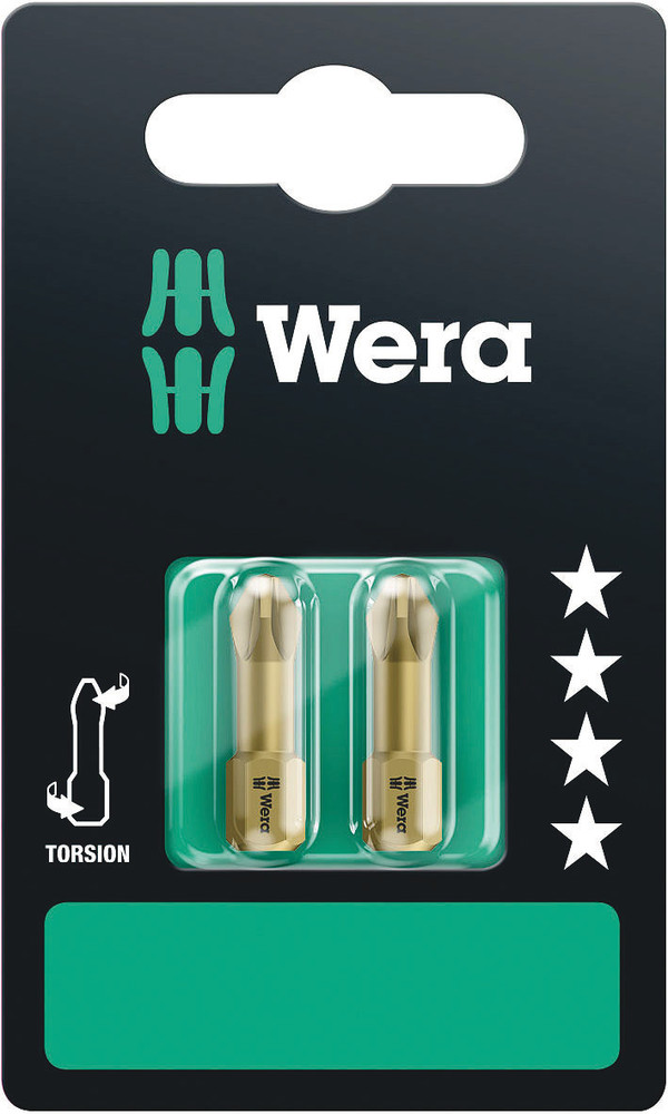 Wera 855/1 TH Bits Pozidriv, PZ 2 x 25 mm - 1 stuk(s) - 05073371001