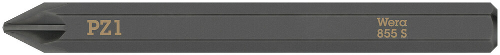 Wera 855 S Pozidriv kruiskopbits voor slagschroevendraaier, PZ 1 x 70 mm - 05018163001