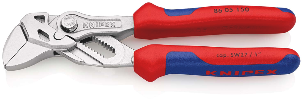 Knipex Sleuteltang | 150 mm Lengte | Tang en Schroefsleutel in Eén | Meer-Componentengrepen - 86 05 150 SB