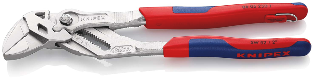 Knipex Sleuteltang | 250 mm Lengte | Tang en Schroefsleutel in Eén | Meer-Componentengrepen - 86 05 250 T BK