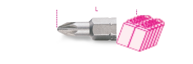 Beta Bits voor Pozidriv®- Supadriv® kruiskopschroeven 861PZ/C 1 - 008610350