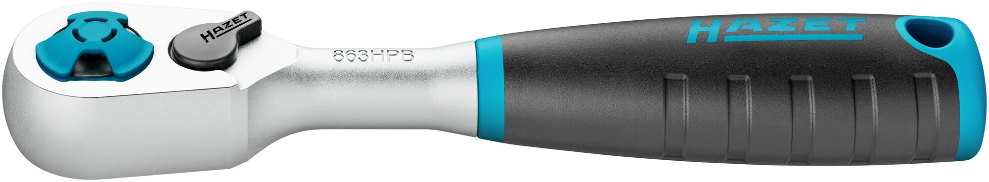 HAZET HiPer fijnvertande omschakelratel voor bits · fijnvertand 863HPB · 1/4 inch (6,3 mm) zeskant hol · Lengte: 116 mm