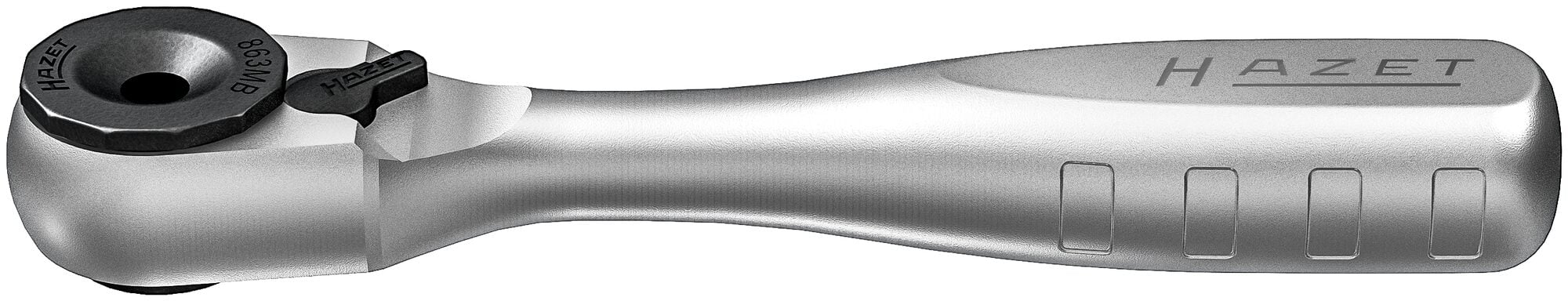 HAZET Omschakelratel · volledig van staal · voor bits 863MB · 1/4 inch (6,3 mm) zeskant hol · Lengte: 90 mm