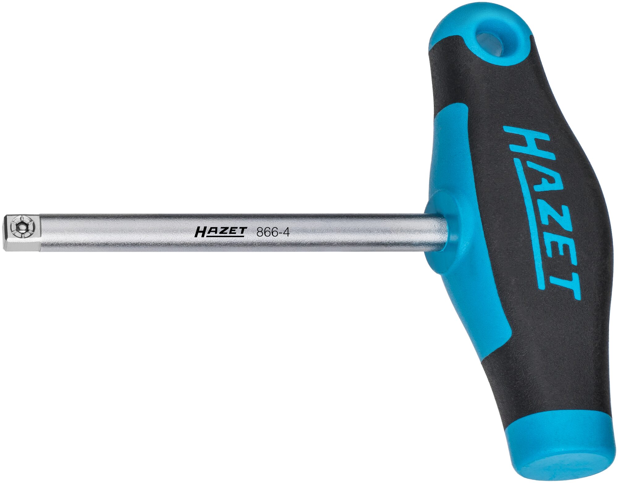 HAZET Insteekgreep met T-greep 866-4 · 1/4 inch (6,3 mm) vierkant massief · 134 mm