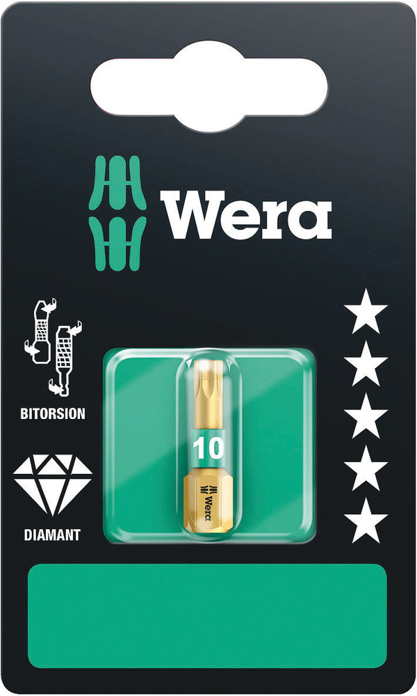 Wera 867/1 BDC TORX® Bits, TX 10 x 25 mm - 1 stuk(s) - 05134374001