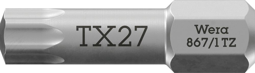 Wera 867/1 TZ TORX® Bits, TX 27 x 25 mm - 1 stuk(s) - 05066313001