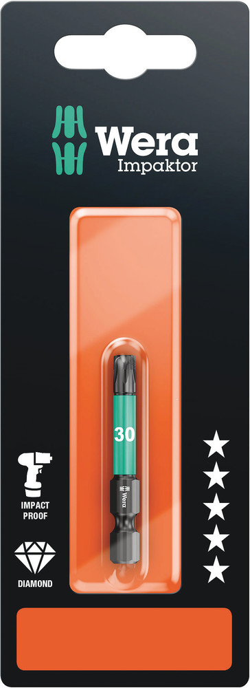 Wera 867/4 IMP DC SB Impaktor Bits, TX 30 x 50 mm - 1 stuk(s) - 05073966001