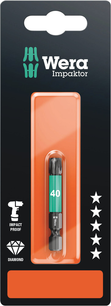 Wera 867/4 IMP DC SB Impaktor Bits, TX 40 x 50 mm - 1 stuk(s) - 05073967001