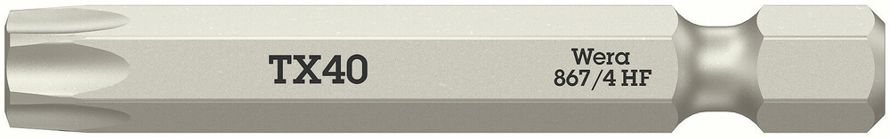 Wera 867/4 TORX® HF bits met vasthoudfunctie, TX 40 x 50 mm - 05060511001
