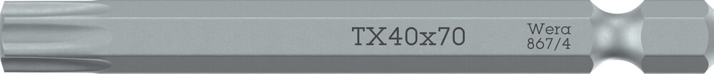 Wera 867/4 Z TORX® Bits, TX 25 x 70 mm - 1 stuk(s) - 05060115001