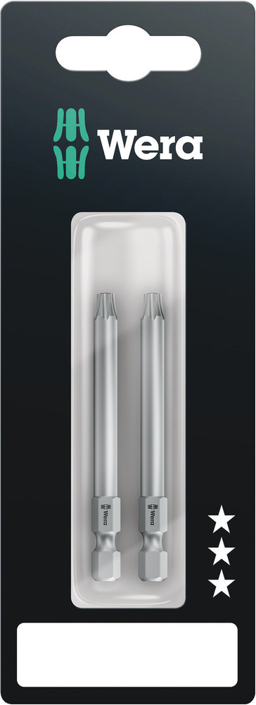 Wera 867/4 Z TORX® BO SB Bits met Boring, TX 25 x 70 mm, 2-delig - 05073071001