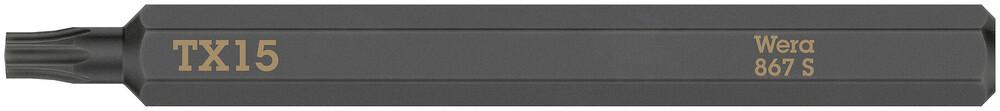 Wera 867 S TORX® bits voor slagschroevendraaier, TX 15 x 70 mm - 05018166001