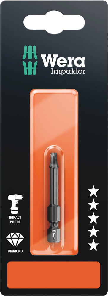 Wera 868/4 IMP DC Impaktor Binnenvierkant Bits SB, # 3 x 50 mm - 05073972001