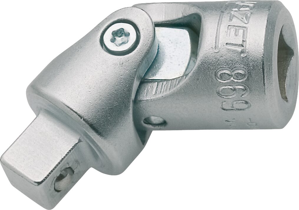 HAZET Universeel scharnier 869 · 1/4 inch (6,3 mm) vierkant hol · 1/4 inch (6,3 mm) vierkant massief · Lengte: 36,5 mm