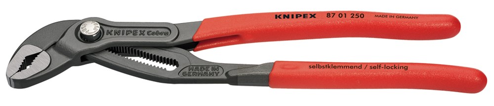 Knipex Waterpomptang Cobra gepolijst 250 mm - 87 01 250 SB - 8701250SB