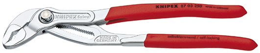 Knipex Knipex Cobra high-tech waterpomptang 180 mm 36 mm Instelposities:18 Ø 42 mm (1 1-2) 87 03 180