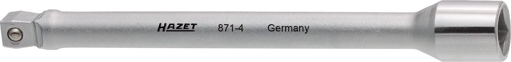HAZET Verlengstuk · scharnierbaar 871-4 · 1/4 inch (6,3 mm) vierkant hol · 1/4 inch (6,3 mm) vierkant massief · Lengte: 101,5 mm