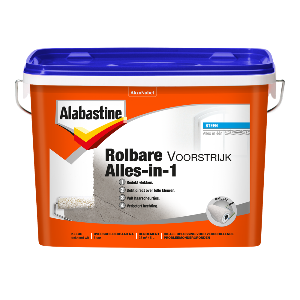 Alabastine Rolbare Voorstrijk Alles-In-1 5L - 5129714