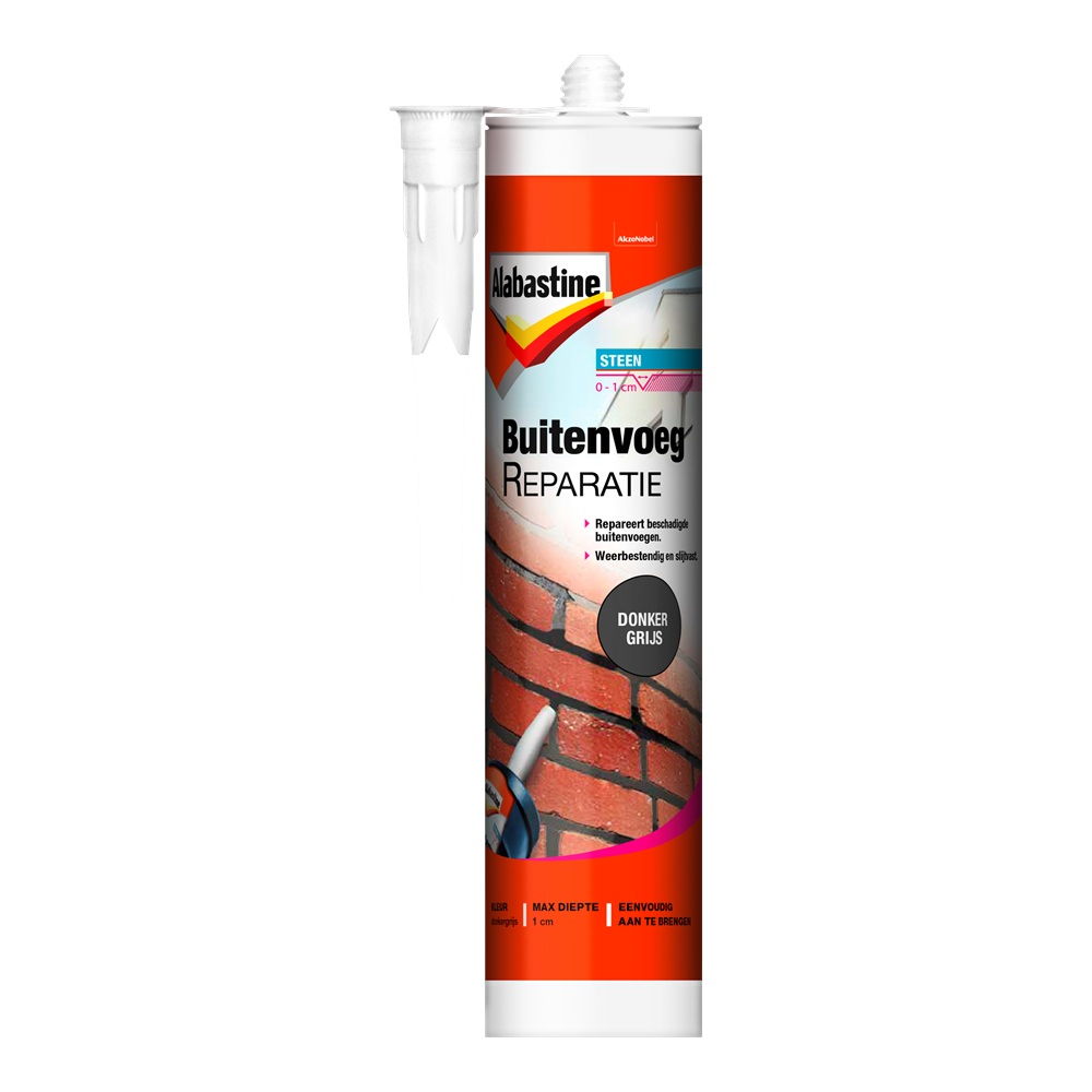 Alabastine Buitenvoegreparatie | 2PL | Donkergrijs | 310ml - 5485815